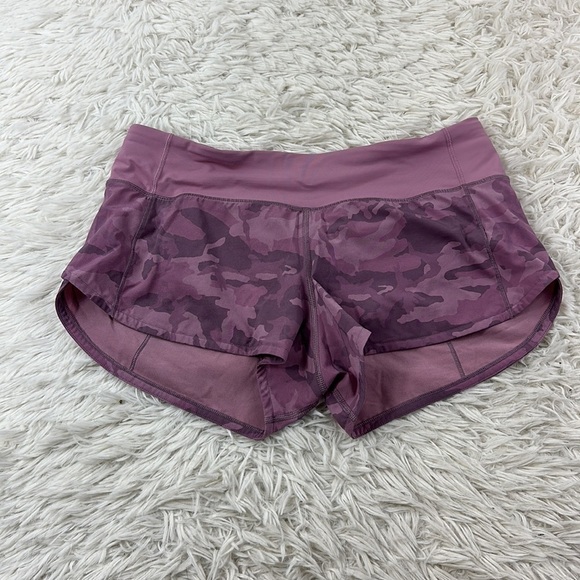 Lululemon Speed Up Short *2.5" Incognito Camo Pink Taupe Multi / Pink Taupe - Picture 1 of 5